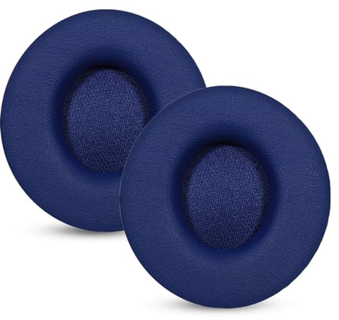 Replacement Ear Pads, Compatible with Beats Solo Pro Headphones, New Soft Protein Leather Combined with high-Density Memory Foam Foam, ACCIUK's Replacement Ear Pads 1 Pair (Dark Blue)