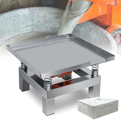 Vibrateur éLectrique pour BéTon Table vibrante plaque vibrante plate, charge 10 kg, banc d'essai 13,8 x 13,8 50 W, plateforme de moulage par injection, 110 V
