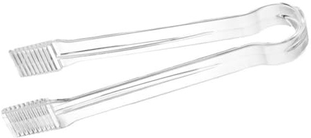 Pinzas pequeñas para alimentos, pinzas transparentes para servir, utensilios antideslizantes multiusos para fiestas, cocina, aperitivos, ensaladas, decoración, pasteles, bufés, aperitivos, postres