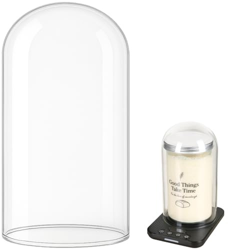Glass Sourdough Warmer Dome for Sourdough Starter Warmer – Insulating Cover for Fermentation Jars up to 40oz,Dome Dimensions: 9.05 * 5.12 (Dome)
