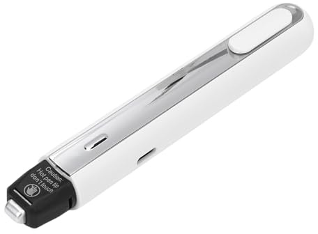 HELEVIA Wärmepresse Stift, 3s Fast Heizung Mehrzweck Tragbarer Lebensmittelbeutelheizversiegelung Stift Zum Löschen von Wärmepapier -Thermalübertragungsprojekten (Weiß)