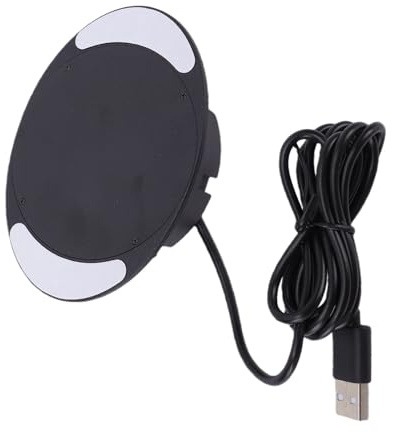 Fockety Kabelloses Ladegerät für unter den Schreibtisch, 10W Schnellladestation, Ladegerät für Handys unter der Theke, ideal für Zuhause, Nachttisch, Cafés, werkzeuglose Klebemontage