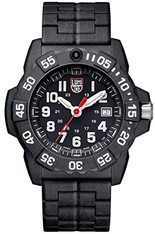 Luminox Navy Seal XS.3502.L Herrenuhr 45mm - Militäruhr in Schwarz mit Datumsanzeige 200m wasserdicht