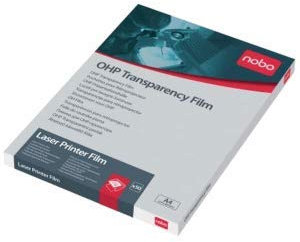 Nobo Overheadprojektor-Folie für Laserdrucker DIN A4 PPVE=50 Stück