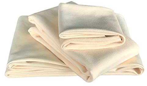 Chamois Drying Cloth Car Drying Towel Real Leather Super Absorbent Fast Drying Natural Chamois Car Wash Cloth Accessory (7.25 SQ FT in Total)