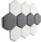 FENNEXT - assorbitore acustico da parete, per creare la propria immagine sonora, isolamento acustico in ACOUSTIC FLEECE, adatto per giochi, home office o streaming, FLEECE DUO [10 pezzi]