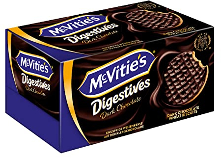 McVitie's Digestives 10 x 200 g – knusprige Kekse aus Großbritannien – unvergleichlich leckere Bisquits nach traditioneller Rezeptur – Dunkle Schokolade