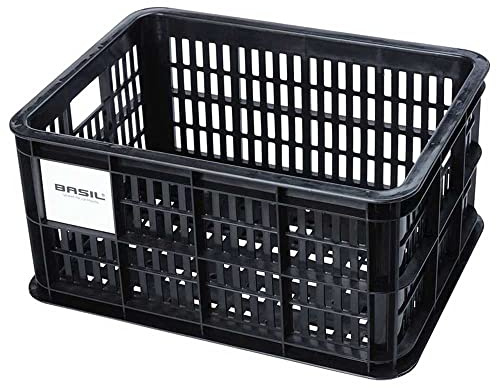 Basil B.V. Unisex – Adulto Crate Box per bicicletta, nero, 40,4 x 29,8 x 20,2 cm