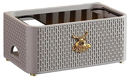 Kabelhanteringsbox Router Förvaringsbox TV-skåp Plug-in Dekoration Lock Box Desktop Nätsladd Organizer Kabelbox