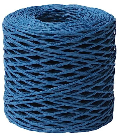 Niktule Bastschnur, Bast zum Basteln | Papierbastband zum Häkeln - Strickdraht, natürliche Farbe, Matte Textur, Bastpapierbänder für Hüte, Dekoration, Spielzeug, Strandtasche