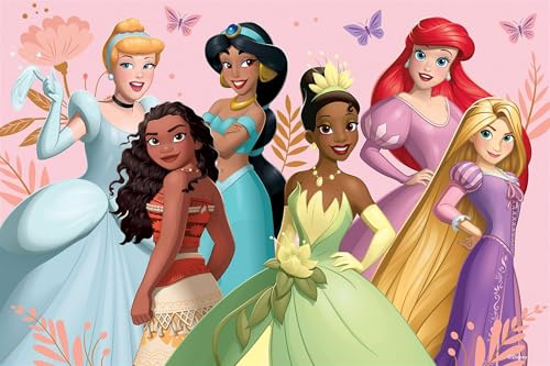 Prime 3D doppelseitiges Disney-Prinzessinnen-Puzzle, 3D-Linsenraster-Puzzle, 46 cm x 31 cm, 200 Teile, Spiele und Puzzles, ab 6 Jahren