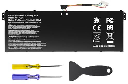 ASUNCELL 11.25V/50.29Wh AP18C8K Batterie d'ordinateur Portable pour Acer Aspire 5 A514-52 A514-52-58U3, Chromebook 314 C933, Swift 3 SF314-42-R4XJ SF314-42-R27B SF314-57 SF314-57G SF314-58 Series