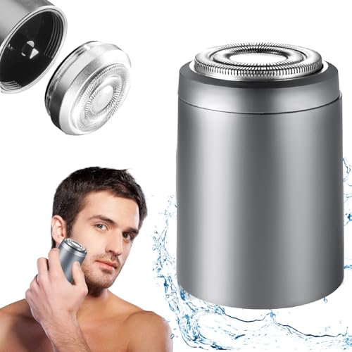 Mini Rasierer Herren Elektrisch Akku, 2025 Neu Mini Elektrorasierer Smart Shaver, IPX7 Nass-& Trockenrasierer für Männer, Tragbar Shaver Men für Bart Gesicht Reise—Praktische Geschenke für Männer