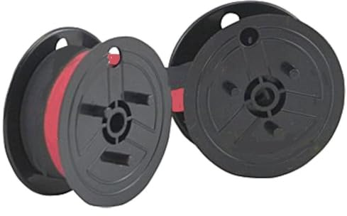 Ruban encreur Farbbandfabrik Original - Noir/rouge - Compatible avec Casio FR 620 comme double bobine, Plastique