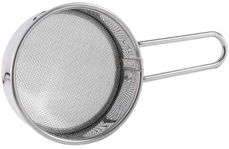 Fine Mesh Strainer - Bread Sifter | Baking Strainers for Cake | Stainless Steel Fine Mesh Strainer | Fine Mesh Powdered Sugar Duster | Vintage One-Hand Strainer | Powdered Sugar Shaker for Baking