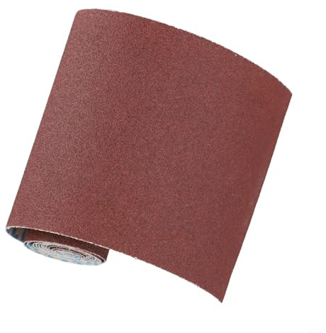 Emery Cloth Sandpaper Roll 10cm X 100cm Abrasive Sanding Sheets For Metal Wood Polishing 80 120 180 240 600 800 Grit Red Waterproof Oil-Resistant(Grits 120)