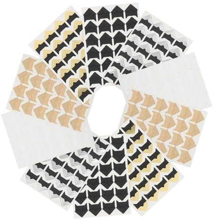 HOMSFOU 10blätter Silberne Fotoeckenaufkleber Selbstklebend Für Scrapbooking Fotoeckenhalterungen DIY Fotoecken Schutz Eckaufkleber Für Fotoalben Tagebücher