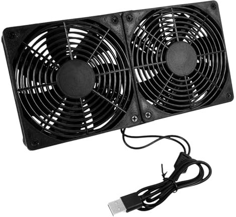 KOMBIUDA Ventola Usb Doppia Per Computer Raffreddamento Efficiente Design Ultrasottile Installazione Facile Funzionamento Silenzioso