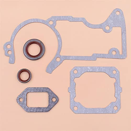 Pexorin Jeu de joints d'huile de joint de silencieux de cylindre de carter, for MS440 044 MS 440, pièces de moteur de tronçonneuse Kit de roulements de vilebrequin pour tronçonneuse
