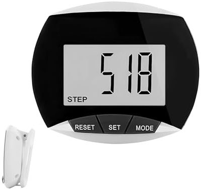 Pedometer Step Counter, 3D Portable Sports Pedometer Step Tracker with Detachable Clip Simple Step Counter for Walking with Large Display Accurately Track Steps for Men Women and Children