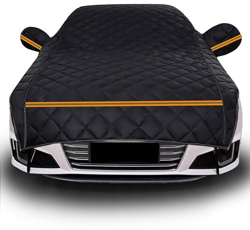 Halvgarage bilskydd för Audi TTS, halvt bilskydd allvädersskydd med krokar och remmar, vattentätt dammsäkert solskydd väderbeständig