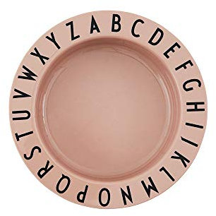 Design Letters Piatto Fondo Tritan per Bambini | Regali Bambini | Stoviglie per bambini | Piatti infrangibili per i più piccoli | Piatto da dessert, colazione, spuntino | Senza BPA e BPS