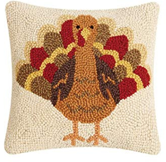 Peking Handicraft 31TG874C10SQ Turkey Hook Pillow, 10-inch Length