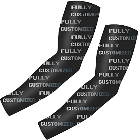 DIYUME Custom Team Arm Sleeves for Kids Youth Students Unisex - UV Sun Protective (1 Pair XS)