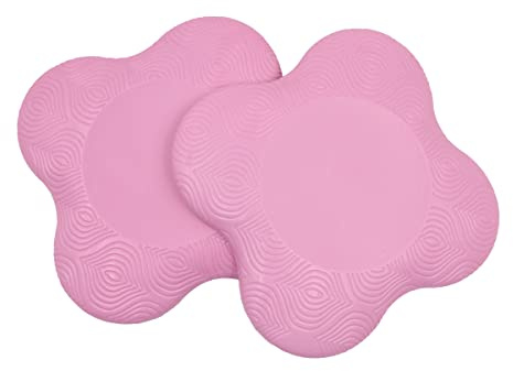 Tiardey 2 STÜCKE Yoga Kniepolster Kissen rutschfeste Yoga Kniepolstermatte für Pilates Trainingsmatte Yoga Bolster Knieschützer Sport -Rosa