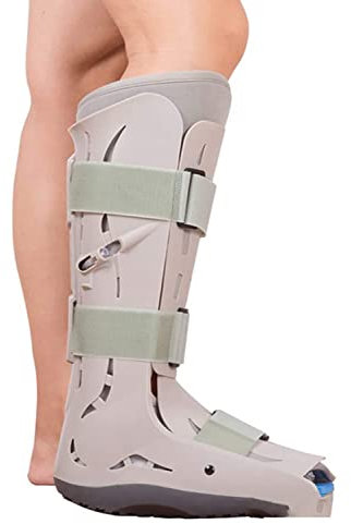 Stivale Walker Ortopedico Medico, Stivale Walker Air Shield, Stivale Protettivo Walker Ultra Fisso per fratture e lesioni di Piedi, Caviglie e Gambe. (Uomini di Sinistra)