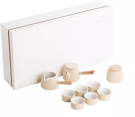 XaEjNzwDT teteras para te Tetera marroqui uego de Cafe Juego de té de Bandeja de té japonés, Juego de té para Beber té de Oficina y Hacer té(Color:A,Size:)