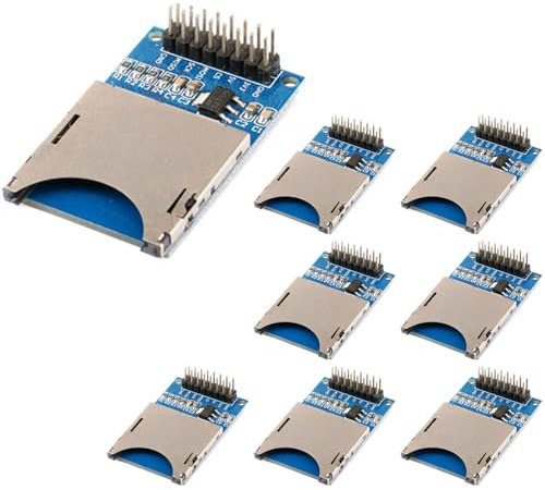 8 pezzi lettore di schede SD moduli SD Card Reader Shield Module compatibile SD modulo di memoria TF scheda SPI interfaccia per Arduino ESP per Raspberry Pi