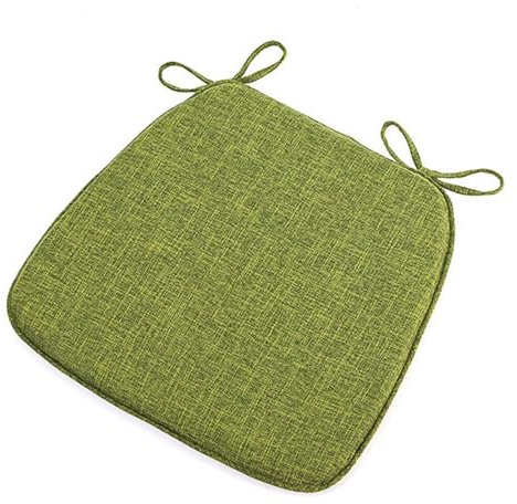 Brigtviee Sitzkissen Halbrund 42 * 45 Gartenstuhl Stuhlkissen, Waschbar, Mit ReißVerschluss, Riemen, Rutschfestes Sitzkissen FüR Gartenstuhl,Ideal FüR Zuhause BüRo KüChe Esszimmer,A,6 PCS