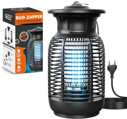 Lampada antizanzare Oziral 20W 4000V Lampada antizanzare elettrica Trappola per insetti Lampada antizanzare Senza UV Prodotti chimici atossici Adatto per interni Camera da letto Giardino esterno