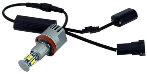 LED Faros Angel Eyes,Angel Eyes LED Marcador 2 piezas/1 juego de 2 luces de posición Angel Eyes de 120 W y 240 W E92 H8 Canbus Uso apto para faros delanteros Uso apto para BMW X5, E70, X6, E71, E90, E