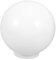 IWOWHERO Pantalla de Lámpara Esférica de Acrílico Blanca de Luz Redonda para Lámparas Exteriores Resistente y Decorativa para Patio