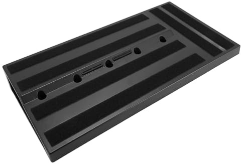 Guitar Pedal Board, Effektpedalboards mit Zubehör für Netzteil, Pedalboard -Gitarrenzubehör für Home Live Performance 21.7x10.6x2.8in Einfacher Kompatibilität