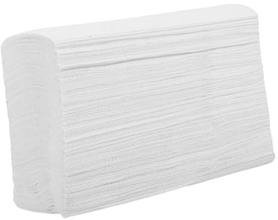 Asciugamani di Carta Bianco da 200 Fogli in Polpa di Legno | Dispensazione Facile, Design Ispessito ad Alta Assorbenza, Uso Versatile per Staff e Ospiti