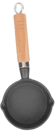 Hemobllo Sartén de Hierro Fundido Mini Antiadherente para Huevos Fritos Portátil para Camping y Cocina Hogar