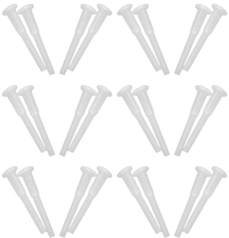 Milisten 120 Stück Yoga Ball Ersatzventil Weiß Fitnessball Luftstopper Adapter Wiederverwendbarer Stopfen für Gymnastikbälle Balancebälle und Aufblasbare Pools Schnelle Montage