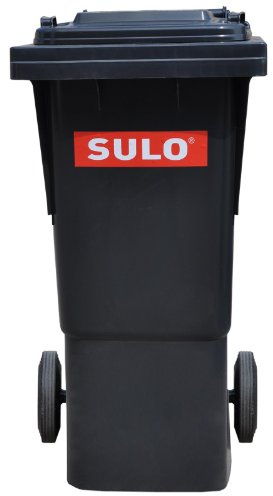 SULO Cubo de Basura 2 Ruedas, contenedor a Basura 60 L, Gris (22072)