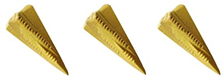 BigDean 3x Holz-Spaltgranate 17 x 7 cm - 1,5 kg schwer - Massiv & sicher - Spaltkeil Holzspalter
