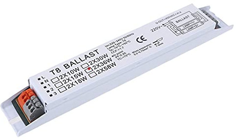 FUNCOCO Ballasts électroniques, 220-240V AC 2x36W Large Tension T8 Ballast Electronique Lampe Fluorescente Ballasts