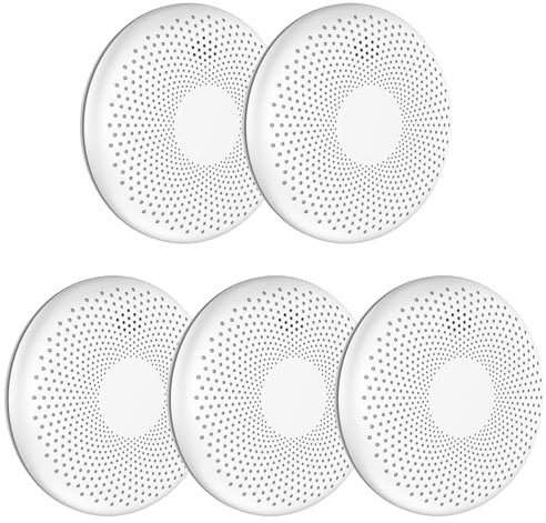 Aroha Safety Pro Detector de Humo y Monóxido de Carbono - Batería de 10 Años - Alarma Doméstica de Monóxido de Carbono, Alarma de Incendio - 5 Piezas