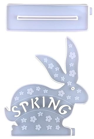fanelod Ostern Silikonform, Hase Silikonform | Niedliche Hasen-Osterkerzen-Silikonform - -Bastelformen, Silikonform, Wachsformen für Schokolade, Pudding, Kekse