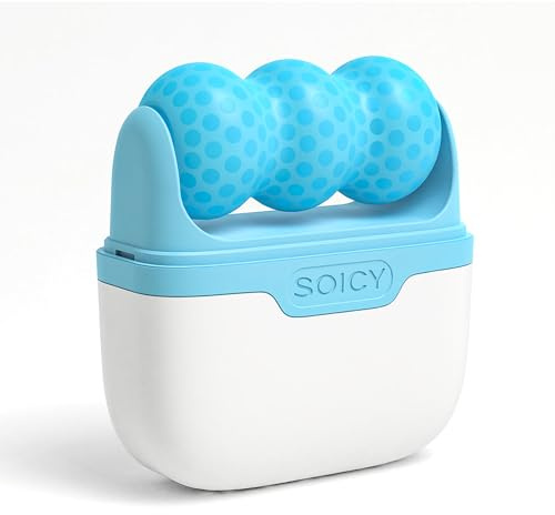 Lazzybeauty Facial Massager, 2 in 1 Ice Roller for Face Neck Body, Portable Skin Care Beauty Tool for Anti-Aging Reduce Puffiness Relief Migraine