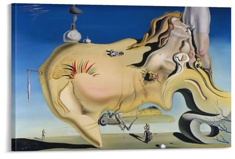 KOOHTAA Salvador Dalí, der große Masturbator, Kunstposter, Gemälde auf Leinwand, Wandkunst, Poster, Rollbild, Druck, Wanddekoration, Heimposter, 40 x 60 cm