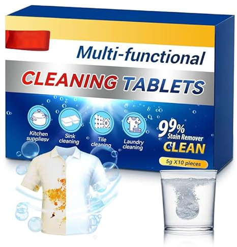 Aktives biologisches Enzym-Waschen, Multifunktionale Reinigungstabletten mit Bioenzymen, Bio-Enzym-Explosivsalz-Tabletten, Bio-Enzym-Reiniger, lösliche konzentrierte Reinigungstabletten (1PCS)