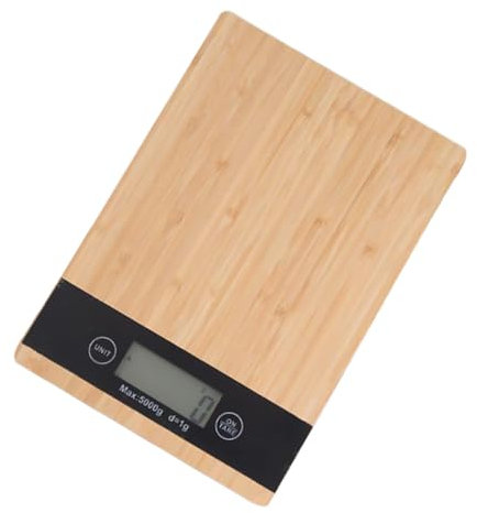 Garneck Digitale Küchenwaage Mit Holz-oberflächenplattform Elektronische Lebensmittelwaage Digitales Lebensmittelgewicht Mit Lcd-display Für Kaffee Teeblätter Und Küche Ohne