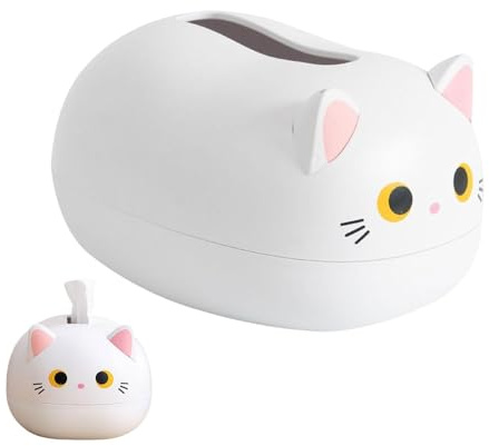 Katze Taschentuchbox Kosmetiktücherbox, Aufbewahrungsbox Für Servietten, Taschentuchspender Tücherbox, Taschentuchbox, Serviettenbox, Cat Tissue Holder - Katzenpapierhalter - Taschentuchbox